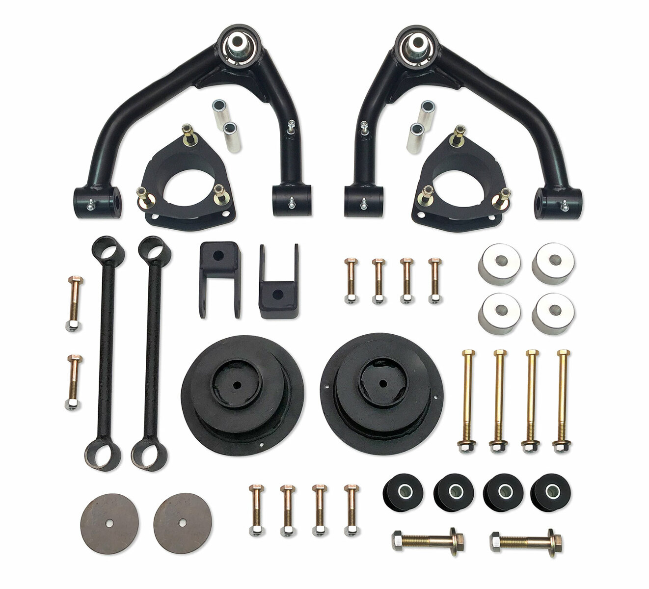 Tuff Country 14168 4" Uni-Ball Lift Kit by (fits models w/one piece cast steel upper control arms) (No Shocks) 4x4 for Chevy Suburban 1500 2014-2018 Tuff Country 14168 4" Uni-Ball Lift Kit by (fits models w/one piece cast steel upper control arms) (No Shocks) 4x4 for Chevy Suburban 1500 2014-2018