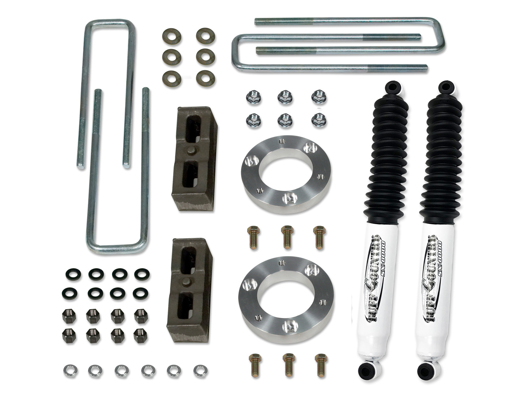 Tuff Country 12030KN 2" Lift Kit (w/Rear lift blocks) with SX8000 Shocks 4x4 for Chevy Silverado 1500 2007-2018 Tuff Country 12030KN 2" Lift Kit (w/Rear lift blocks) with SX8000 Shocks 4x4 for Chevy Silverado 1500 2007-2018