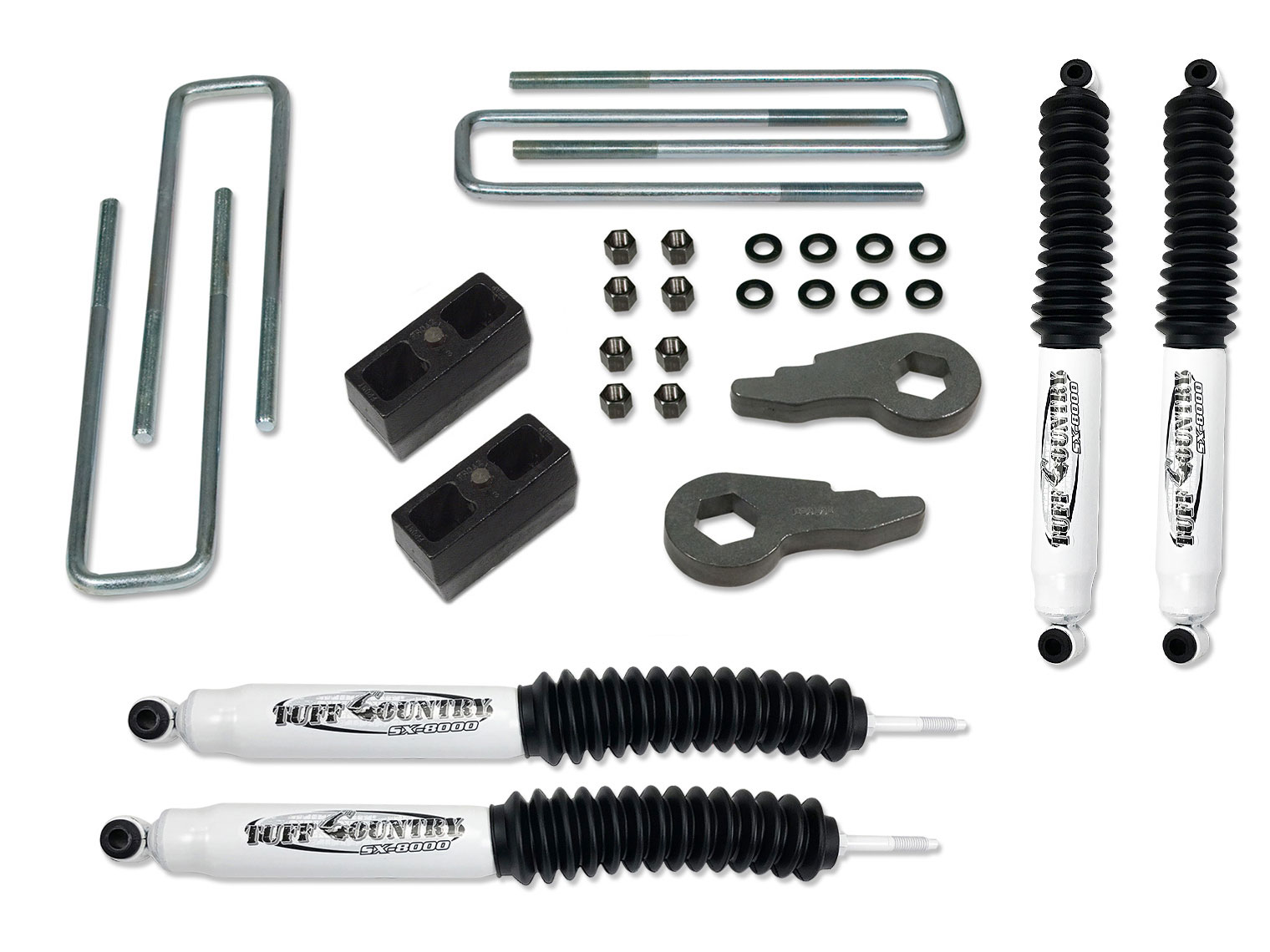 Tuff Country 12926KN 2" Lift Kit (with Rear lift blocks) with SX8000 Shocks 4x4 for Chevy Silverado 1500 1999-2006 Tuff Country 12926KN 2" Lift Kit (with Rear lift blocks) with SX8000 Shocks 4x4 for Chevy Silverado 1500 1999-2006