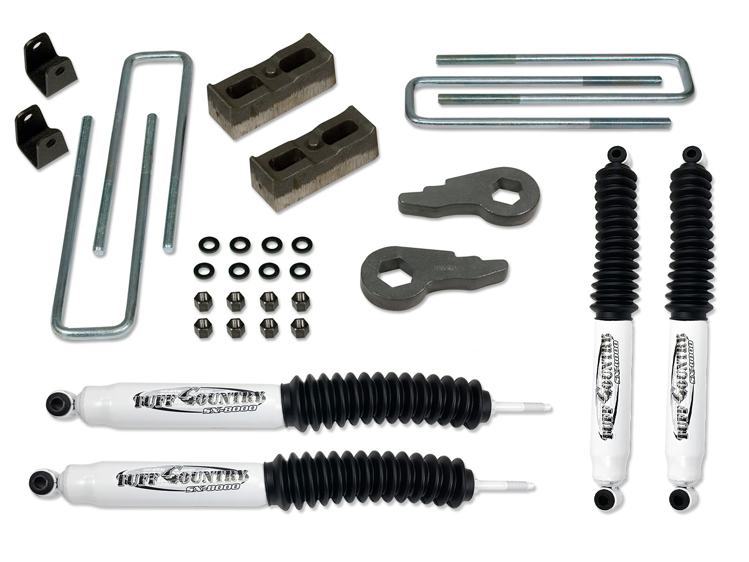 Tuff Country 12964KN 2" Lift Kit (w/Rear lift blocks) with SX8000 Shocks (vehicle has purple marked factory torsion bar keys) 4x4 & 2wd for Chevy Silverado 2500HD 2001-2010 Tuff Country 12964KN 2" Lift Kit (w/Rear lift blocks) with SX8000 Shocks (vehicle has purple marked factory torsion bar keys) 4x4 & 2wd for Chevy Silverado 2500HD 2001-2010