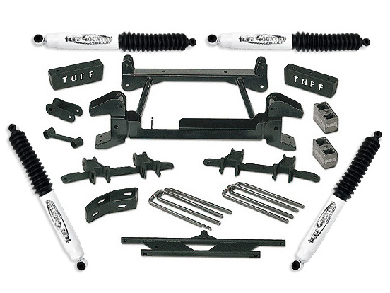 Tuff Country 14823KN 4" Lift Kit by (fits models with cast lower control arms) with SX8000 Shocks (8 Lug) 4x4 for Chevy Truck 1988-1997 Tuff Country 14823KN 4" Lift Kit by (fits models with cast lower control arms) with SX8000 Shocks (8 Lug) 4x4 for Chevy Truck 1988-1997