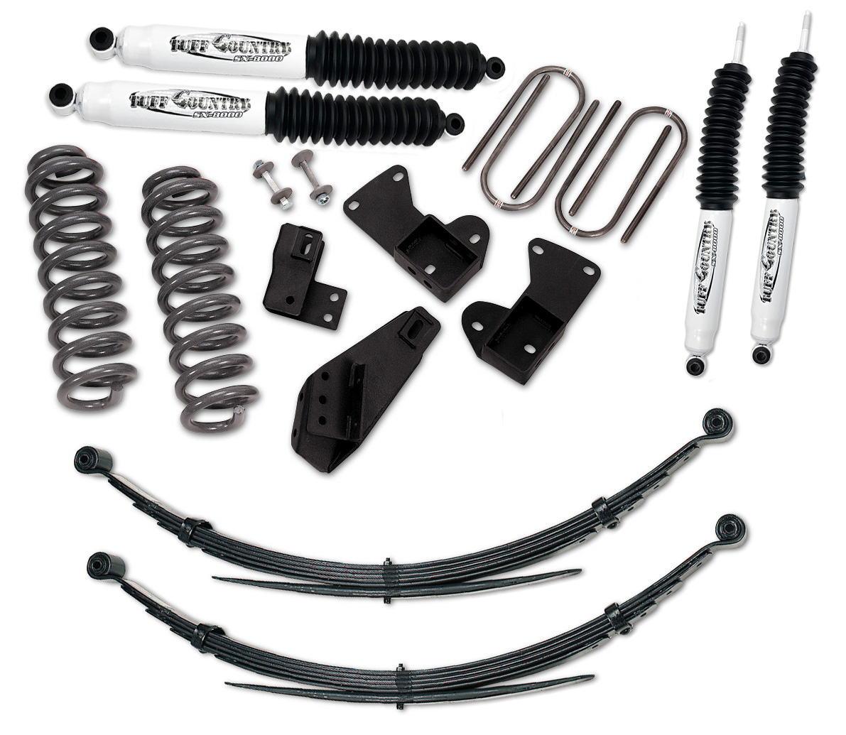 Tuff Country 22812K 2.5" Lift Kit with Rear Leaf Springs with No Shocks 4x4 for Ford Bronco 1981-1996 Tuff Country 22812K 2.5" Lift Kit with Rear Leaf Springs with No Shocks 4x4 for Ford Bronco 1981-1996
