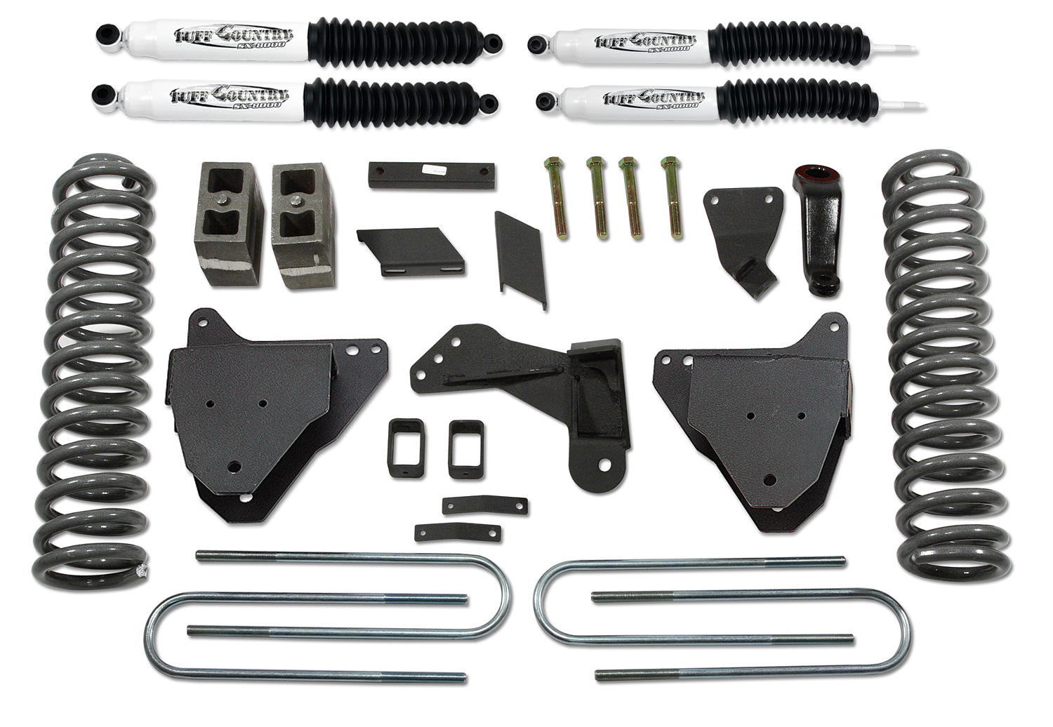 Tuff Country 25976KN 5" Lift Kit (w/replacement radius arm drop brackets) with SX8000 Shocks 4x4 for Ford F-250 Super Duty 2008-2016 Tuff Country 25976KN 5" Lift Kit (w/replacement radius arm drop brackets) with SX8000 Shocks 4x4 for Ford F-250 Super Duty 2008-2016