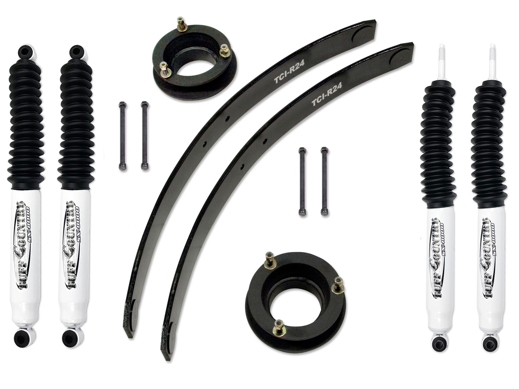 Tuff Country 32910KN 2" Lift Kit (w/Rear add-a-leafs) with SX8000 Shocks 4x4 for Dodge Ram 3500 2003-2012 Tuff Country 32910KN 2" Lift Kit (w/Rear add-a-leafs) with SX8000 Shocks 4x4 for Dodge Ram 3500 2003-2012
