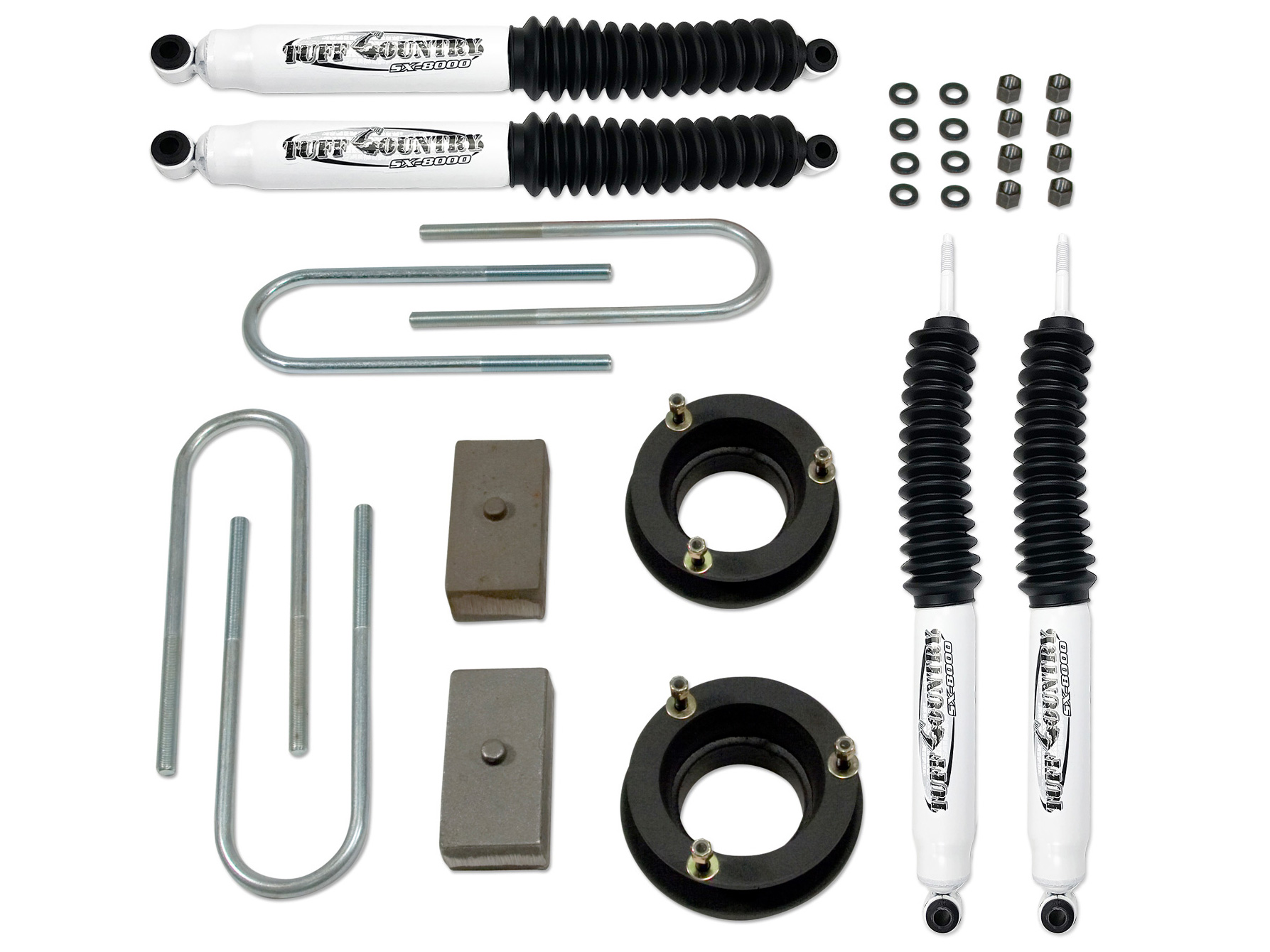 Tuff Country 32914KN 2" Lift Kit (w/Rear lift blocks) by (fits models with 4" Rear axle tube) with SX8000 Shocks 4x4 for Dodge Ram 3500 2003-2012 Tuff Country 32914KN 2" Lift Kit (w/Rear lift blocks) by (fits models with 4" Rear axle tube) with SX8000 Shocks 4x4 for Dodge Ram 3500 2003-2012